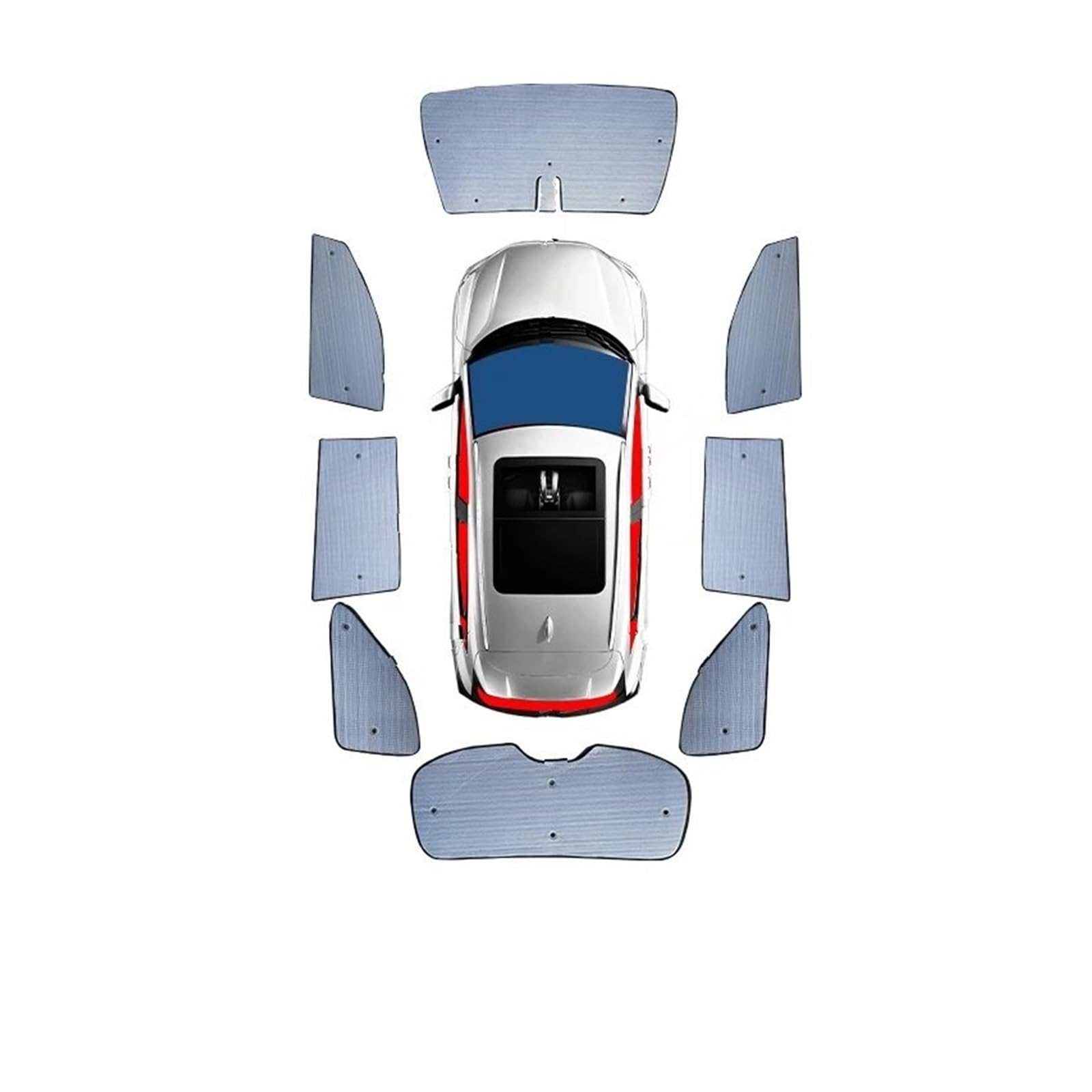 Sonnenblende Auto Für ZR-V 2022 2023 Auto-Sonnenschutz, UV-Schutz, Vorhang, Sonnenschutz, Visier, Frontscheibenabdeckung, Schutz Der Privatsphäre, Zubehör Auto Fenster Verdunkelung(Whole Car 1set) von AVNVNCNO