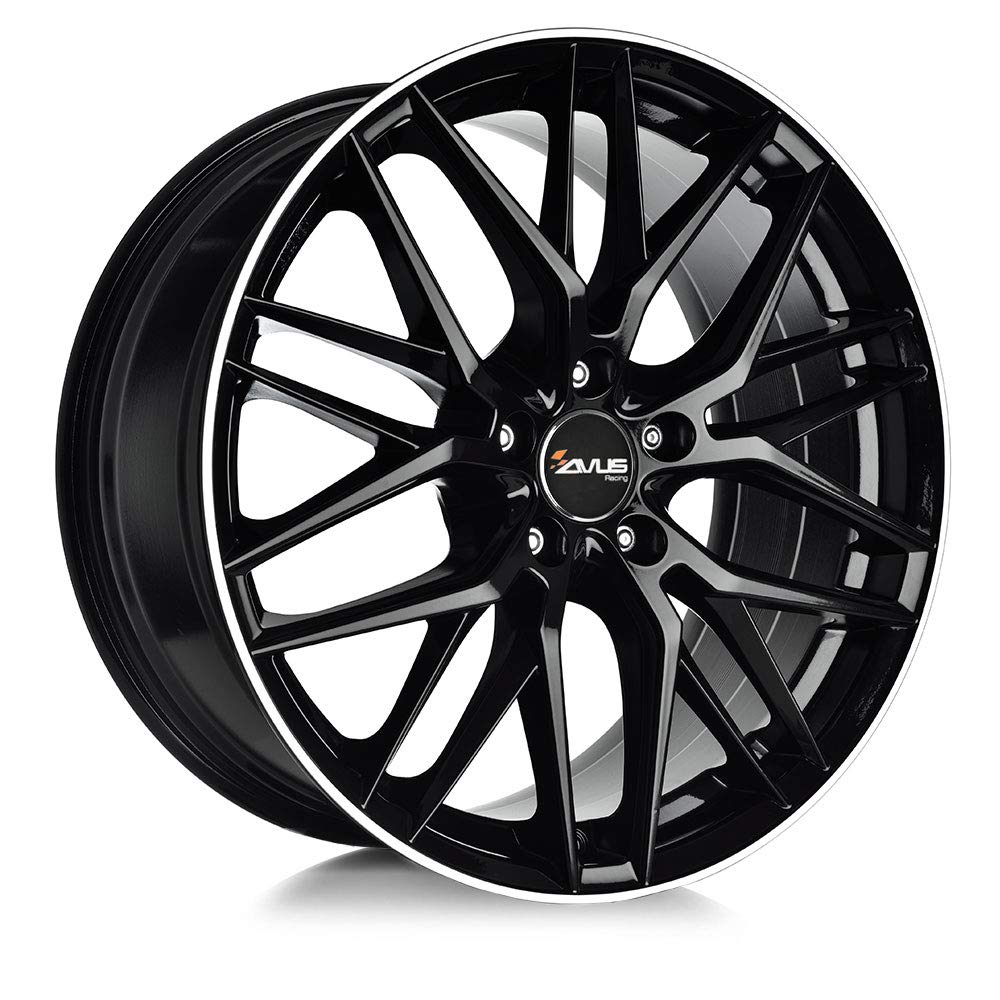 CERCHIO IN LEGA AVUS AF19 8x18 5x112 ET 35 BLACK POLISHED LIP von AVUS