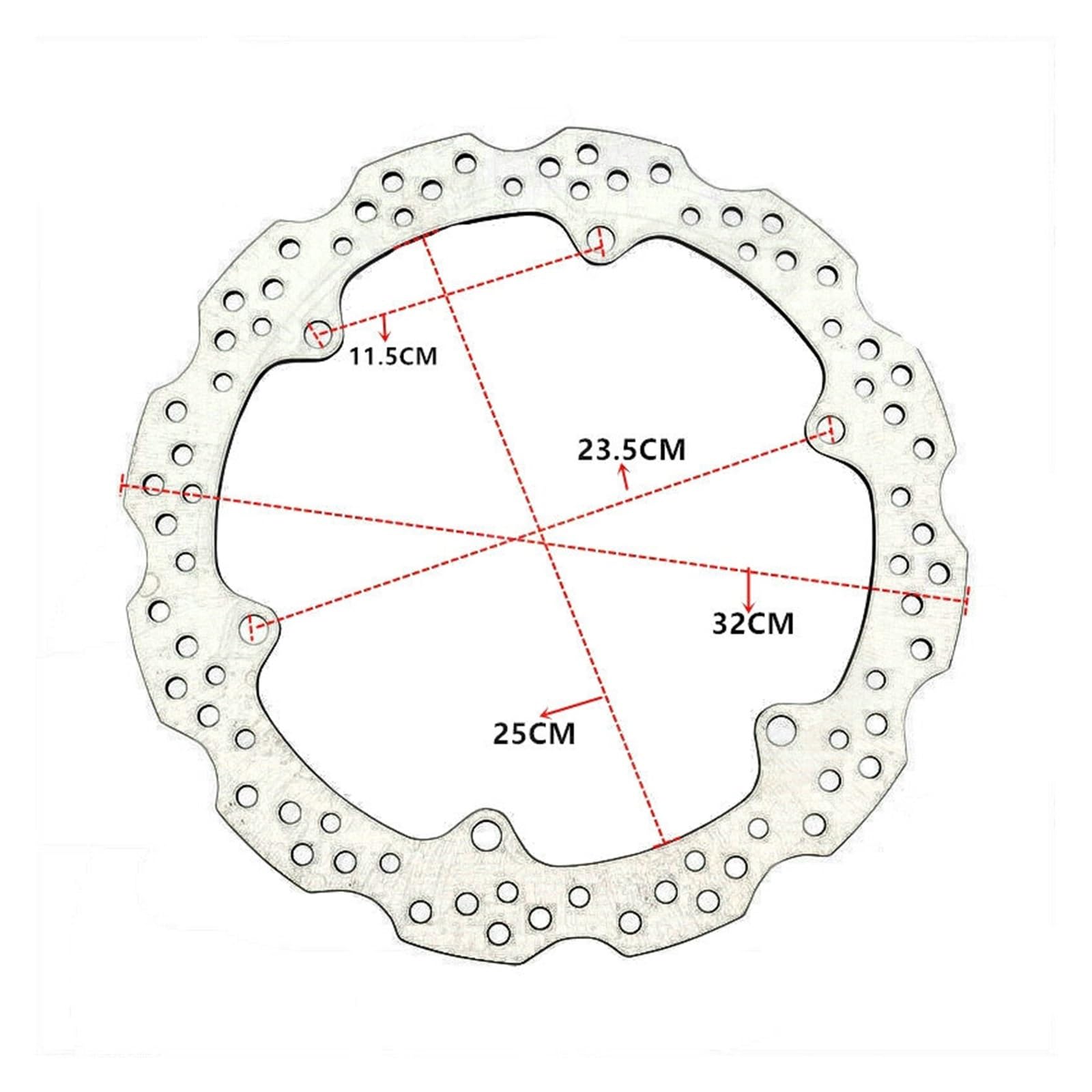 Motorrad-Bremsscheibenrotor Motorrad Vorne Hinten Bremsscheiben Für CB500 CB650 CBR500 CB500F CBR650 CB650F RA ABS CB 650 500 F/X/FA CBR650F Bremsscheibe(Front) von AVVNPQKS