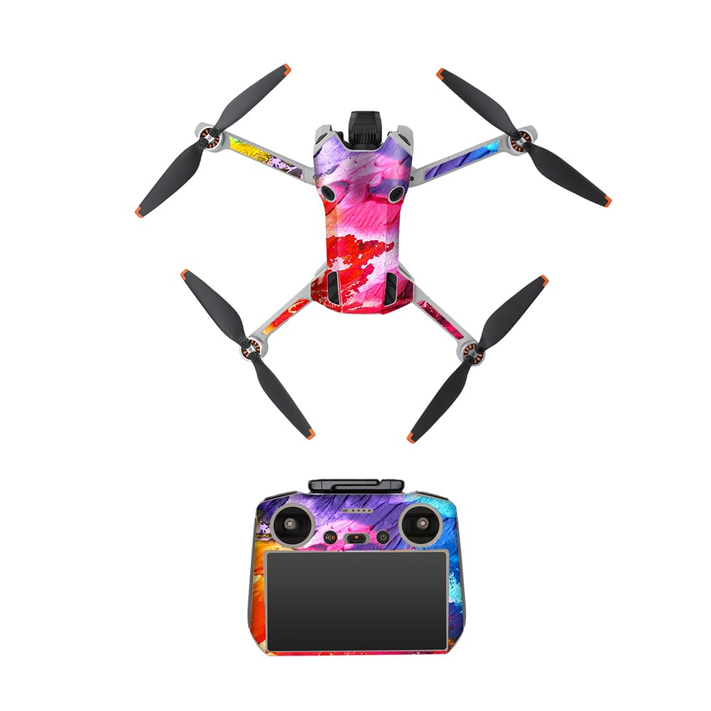 AVZYARDY Bunter Aufkleber, kreatives Design, personalisierter Aufkleber mit Lüftungsschlitz-Schutzaufkleber, RC-Drohnen-Zubehör für DJI Mini 4 Pro von AVZYARDY