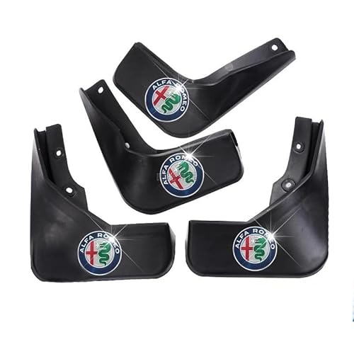 4 Stück Schmutzfänger, für Alfa Romeo Giulia 2015-2024 Vorne und Hinten Spritzschutz Kotflügel Mud Flaps Guard,Auto Rad Schutz Dekoration,A von AWCYRHI