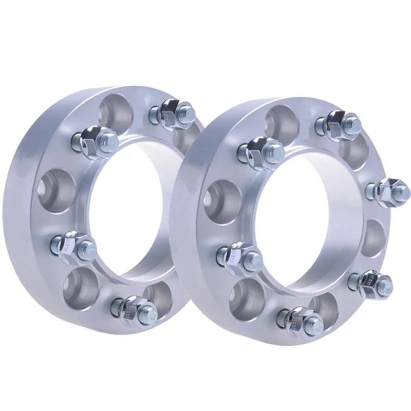 2 STÜCKE 6x139,7 CB 100,1 Aluminium Auto Rad Spacer Adapter Für Great Wall GWM KÖNIG K0NG POER P-Series PAO POER UTE Steed 5 WINGLE 5 Auto-Rad-Distanzscheiben(2PCS Silver 30mm) von AWGNTQQ