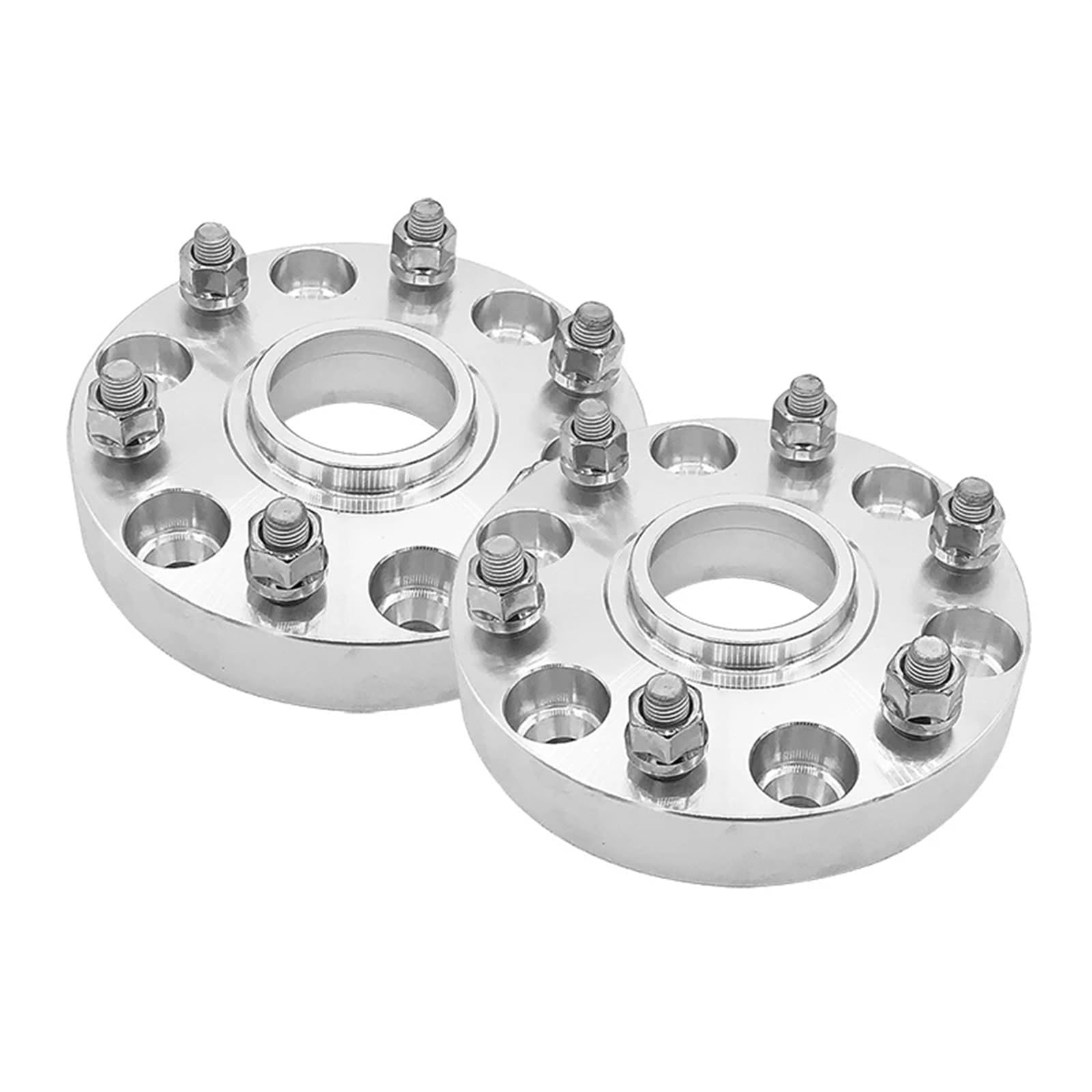 2 STÜCKE Auto-Spurverbreiterungen 6x139,7 Hub Centric 106mm Auto-Aluminium-Spurverbreiterung Adapter Für Lexus GX 2004 + Bolzen: M12x1,5 Auto-Rad-Distanzscheiben(30MM-Silver 2PCS) von AWGNTQQ