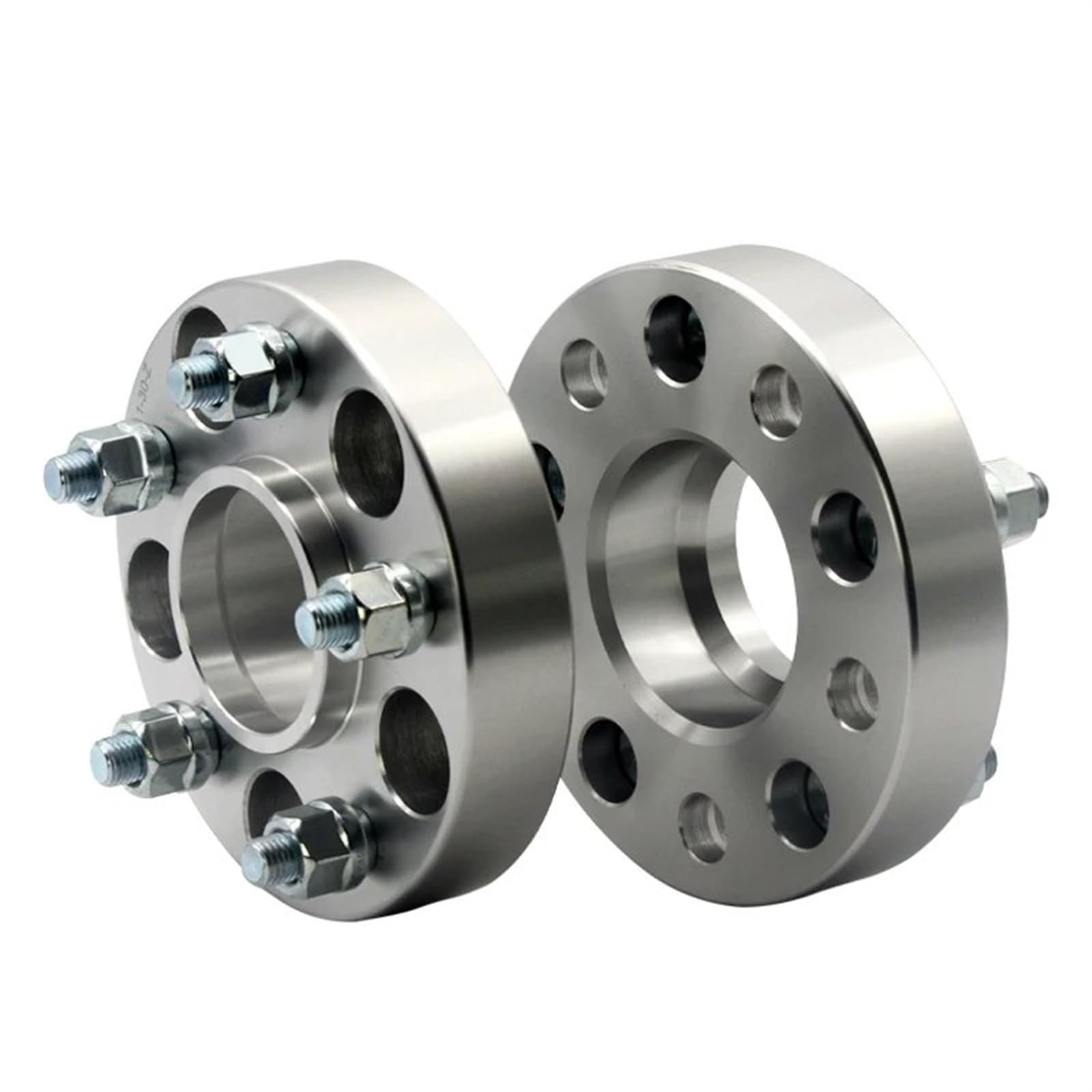 2 Stück 15/20/25/30/35-50mm PCD 5x105 CB 56,6mm Rad Spacer Adapter 5 Lug Anzug Auto-Rad-Distanzscheiben(2PC Silver 20mm) von AWGNTQQ