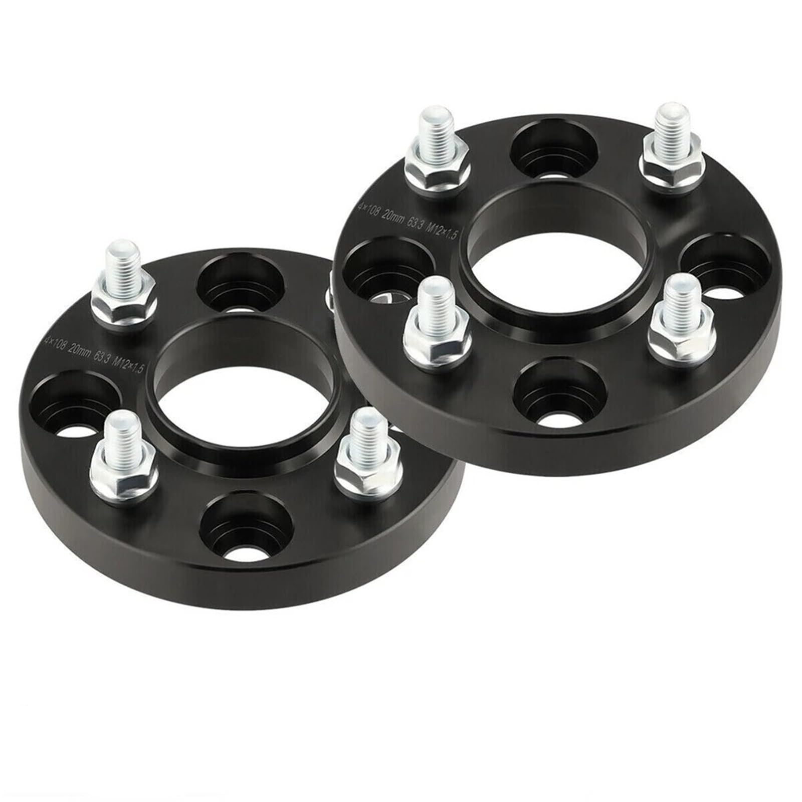 2 Stück Für Ford Für Fiesta ST150 Mk6 / Mk7 2x20mm Hubcentric Spurverbreiterungen 4x108 CB 63,3mm Auto-Rad-Distanzscheiben von AWGNTQQ