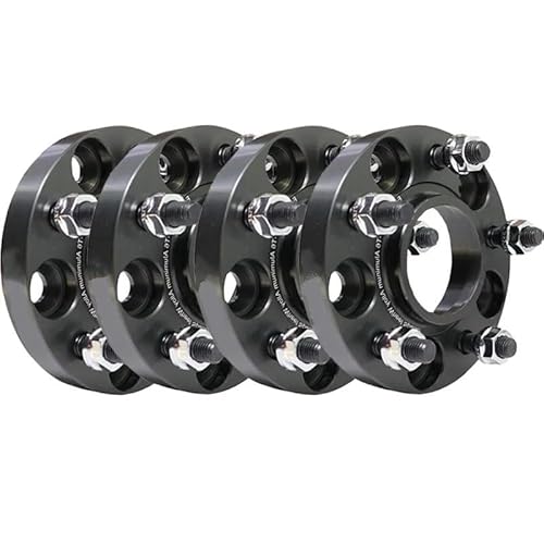 2 Stücke/4 Stücke 5x10 8 60,1 Für Chery Für Jetour Traveler/Jetour T2 Flansch Platte T6-7075 Spurverbreiterungen Aluminium Hub Verbreitert Adapter Auto-Rad-Distanzscheiben(4pcs 25mm-BK) von AWGNTQQ