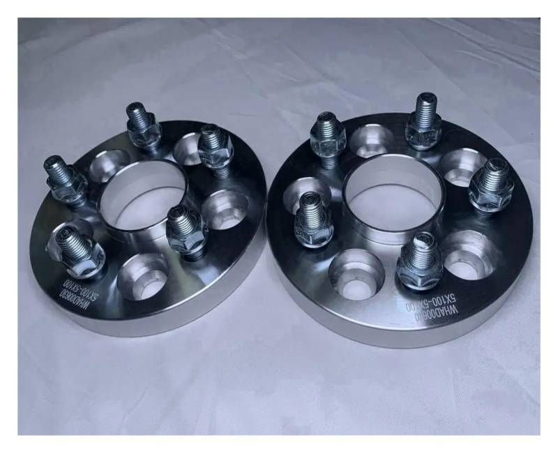 2 Stücke 20mm Rad Adapter Distanzstücke PCD 5x108 Zu 5x112 Hub Centric 63,4-57,1mm Radbolzen M12x1.5 Auto-Rad-Distanzscheiben von AWGNTQQ