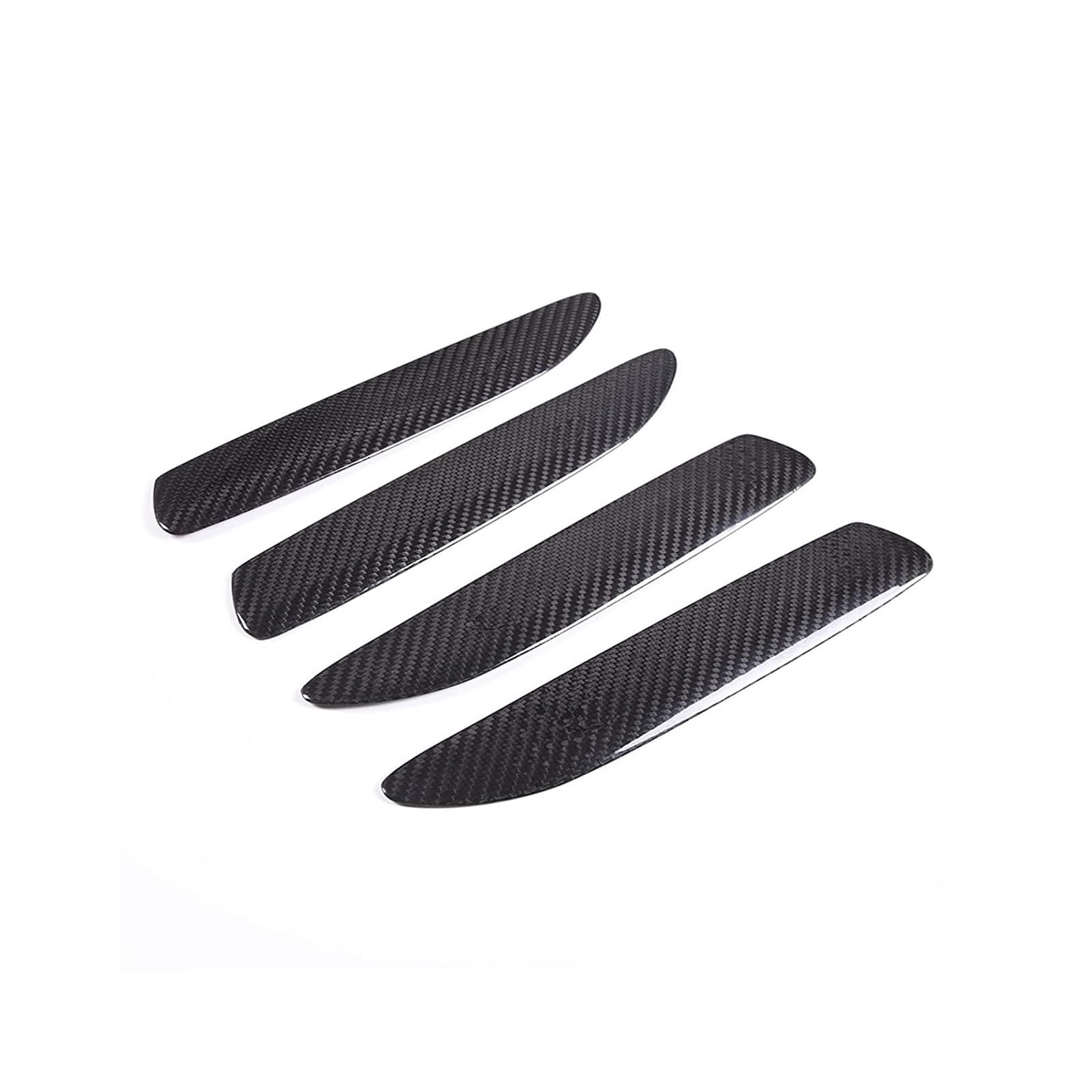 Außen türgriff Für Für Taycan 2019-2022 Dry Carbon Fiber Auto Außentür Griff Abdeckung Trim Zubehör, 4PCS Auto Außen Griff von AWGNTQQ