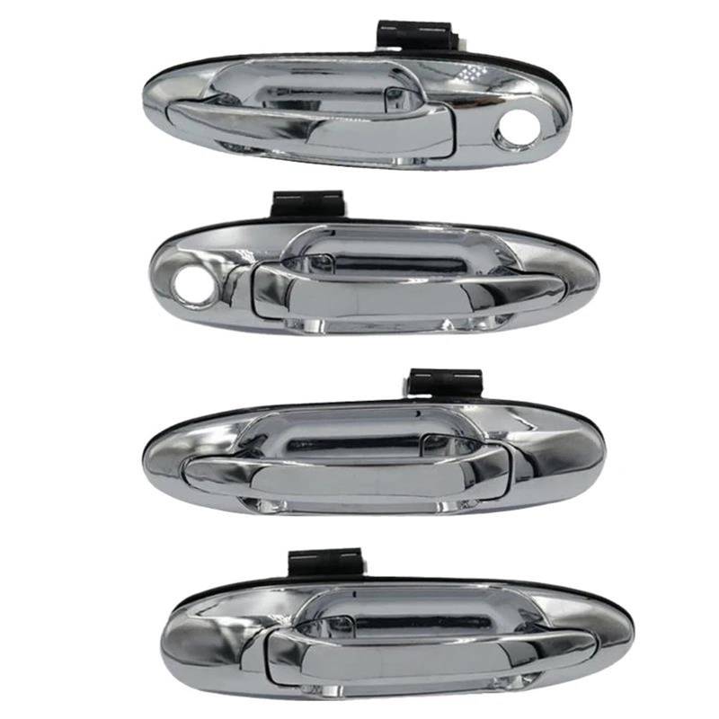 Außen türgriff Für Toyota Für Land Für Cruiser LC 100 100 Serie 1998-2005 2006 2007 Für Tundra 2004-2006 Tür Äußere Griff Knopf Auto Zubehör Auto Außen Griff(Silver 4pcs) von AWGNTQQ