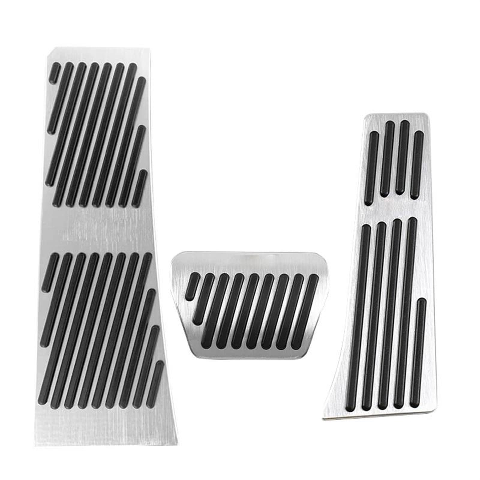 Auto Pedale Aluminium Auto Auto Pedale Fuß Beschleuniger Kraftstoff Bremse Rest Pad Platte Abdeckungen Für IX Für IX5 2021 2022 2023 Zubehör Auto Styling Bremse Pedalkappen(3pcs Silver) von AWGNTQQ