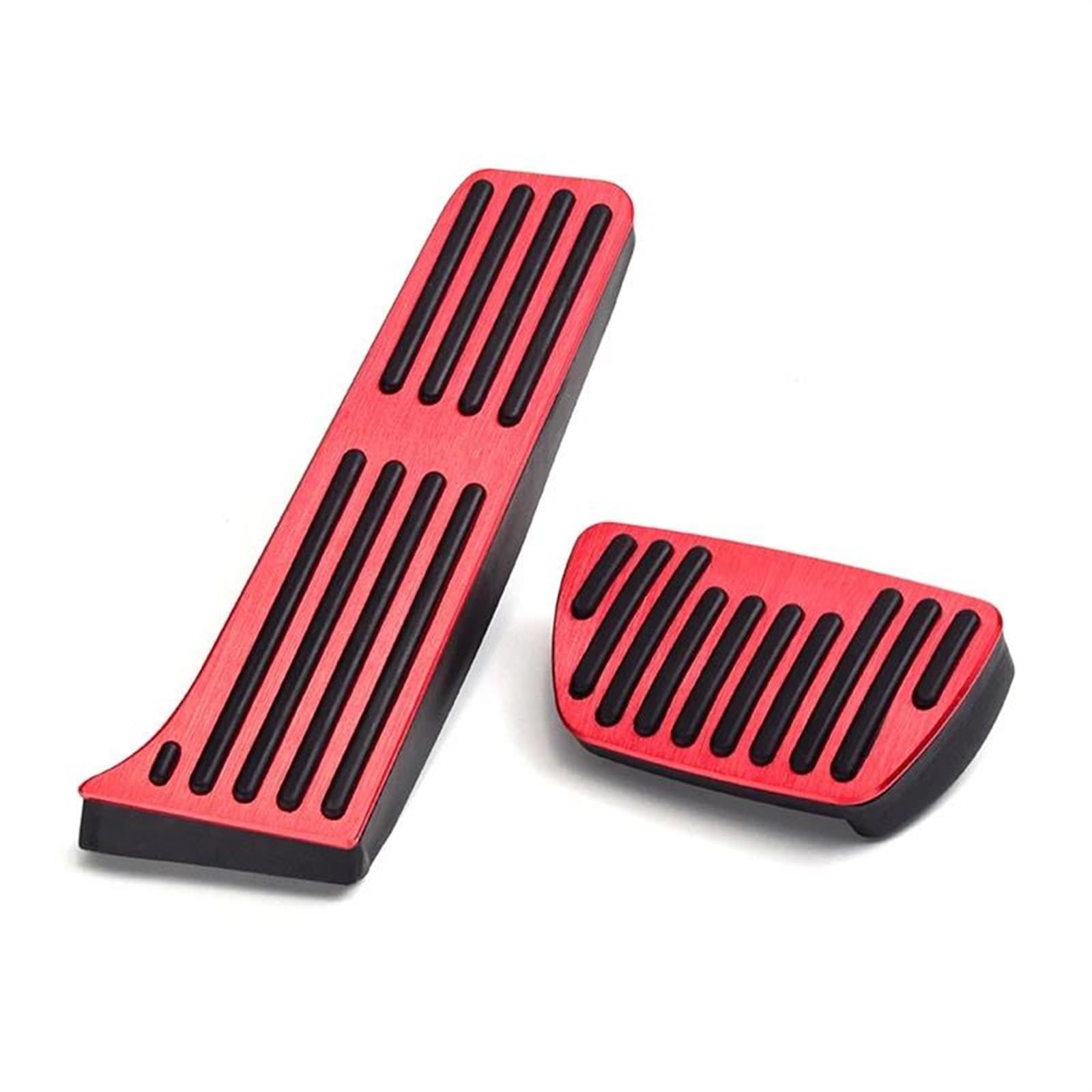 Auto Pedale Für Toyota Für Camry 70 Für XV70 2018 2019 2020 2021 2022 2023 2024 Auto Accelerator Brems Fuß Rest Pedal Abdeckung Nicht-Slip Pad Bremse Pedalkappen(at 2pcs Red) von AWGNTQQ