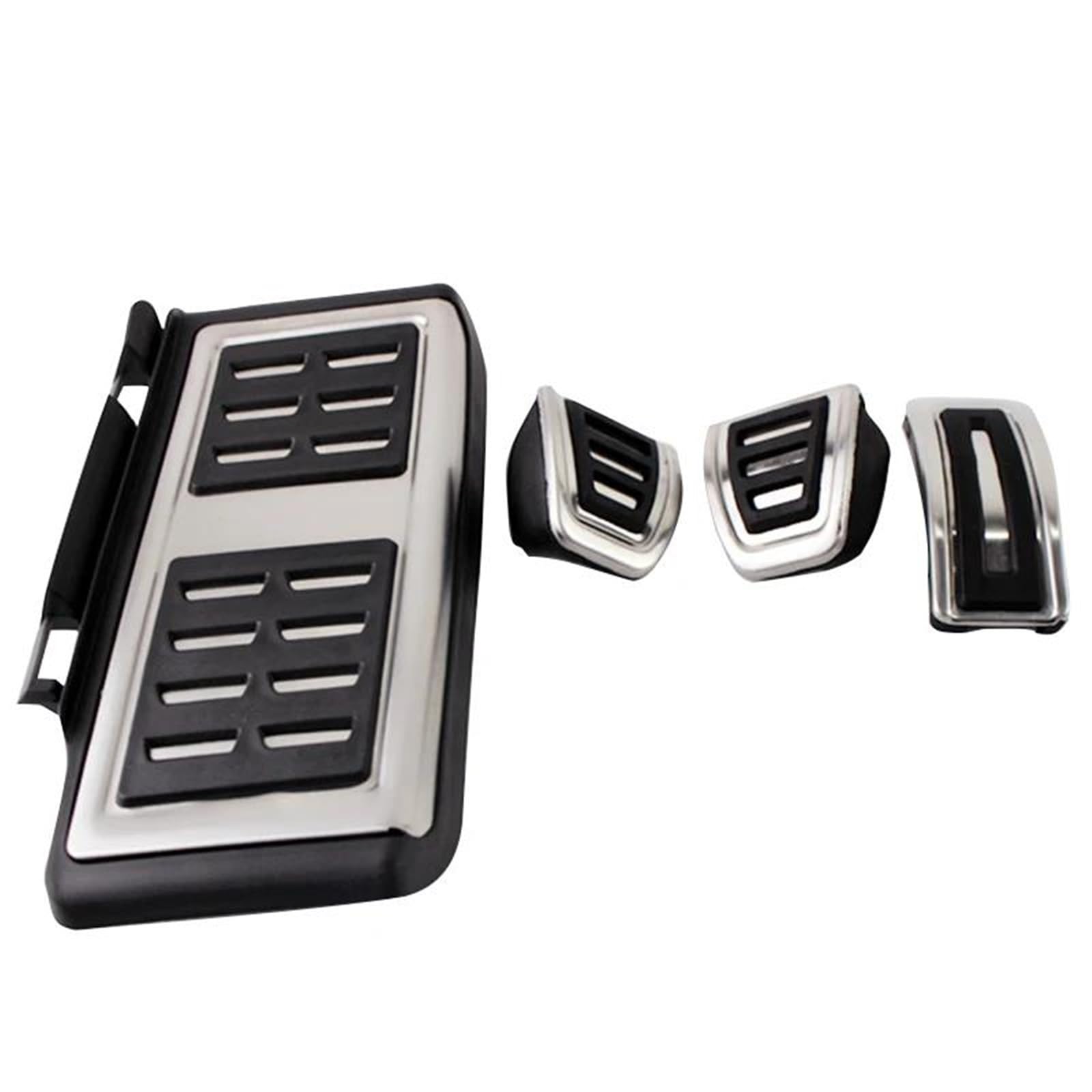 Auto Pedale Für VW Für Golf 7 Für Polo 6R Für Tiguan 2 Auto Kraftstoff Fuß Gaspedal Bremspedal Abdeckung Bremse Pedalkappen(Footrest MT 4pcs) von AWGNTQQ