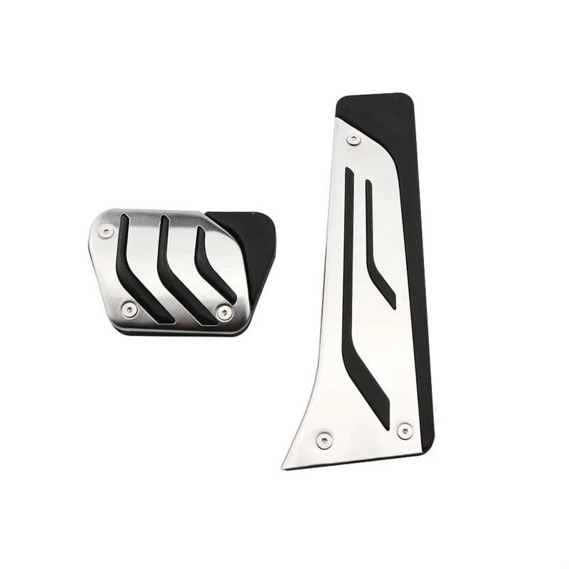 Auto Pedale LHD Auto Pedale Für 5 6 7 Serie E65 E67 E68 F01 F02 F10 F11 F07 F12 F13 Gas Bremse Kupplung Rest Pedal Pad Abdeckung Zubehör Bremse Pedalkappen(2Pcs at) von AWGNTQQ