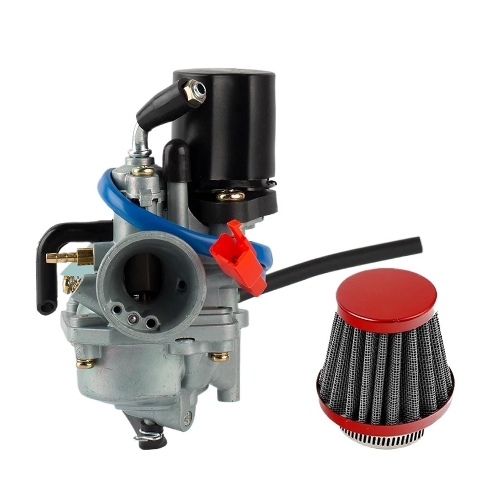 Carburetor Für Jog 50 50cc JOG90 PZ19J 19mm 2 Hub 1E40QMB Jog50 Vergaser Motorrad Roller Vergaser Mit Luftfilter Motorrad Vergaser(Air Filter) von AWGNTQQ