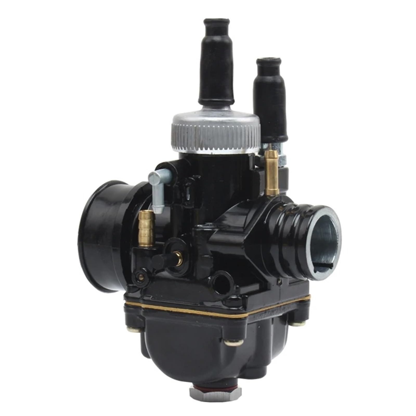 Carburetor Für PHBG Für Racing 17 19 21MM Mit Air Intake RS50 47cc 49cc GY6Moped Roller 2T Für Dellorto Vergaser Carb Motorrad Motorrad Vergaser(19mm) von AWGNTQQ