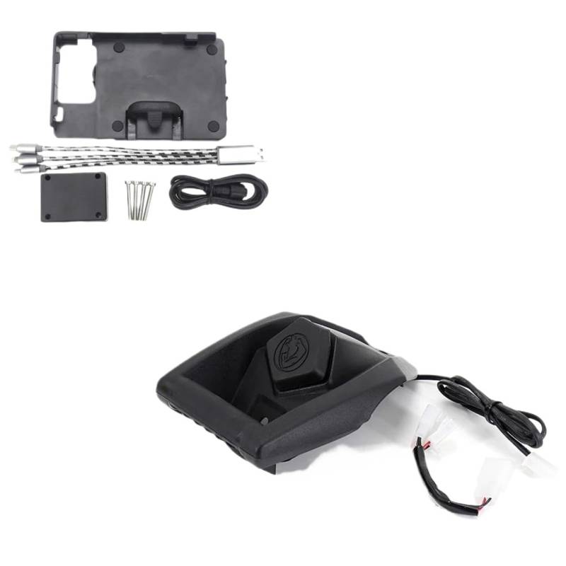 Fahrrad Handyhalterung Für NMAX Für Xmax 125 Für N-MAX 155 Für X-MAX 300 400 Motorrad GPS Telefon Navigation Halterung USB Lade Port Halter Halterung Handyhalter Fahrrad(B) von AWGNTQQ