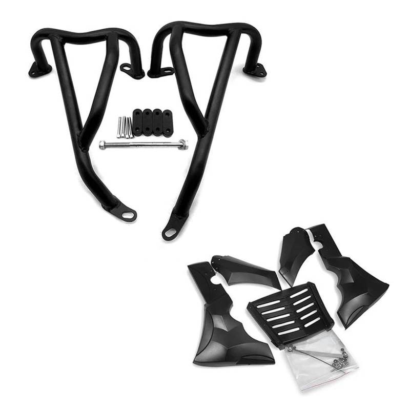 Freeway Sturzbügel Für CL500 CL300 CL 500 CL 300 2017-2024 Motorrad Crash Bars Rahmen Schutz Front Verkleidung Spoiler Unter Abdeckung Bauch Pan Panel Sturzbügel(Black-1 Set 500) von AWGNTQQ