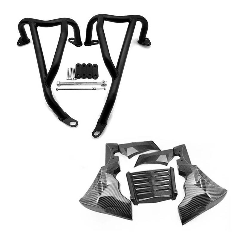 Freeway Sturzbügel Für CL500 CL300 CL 500 CL 300 2017-2024 Motorrad Crash Bars Rahmen Schutz Front Verkleidung Spoiler Unter Abdeckung Bauch Pan Panel Sturzbügel(Carbon-Black 300) von AWGNTQQ