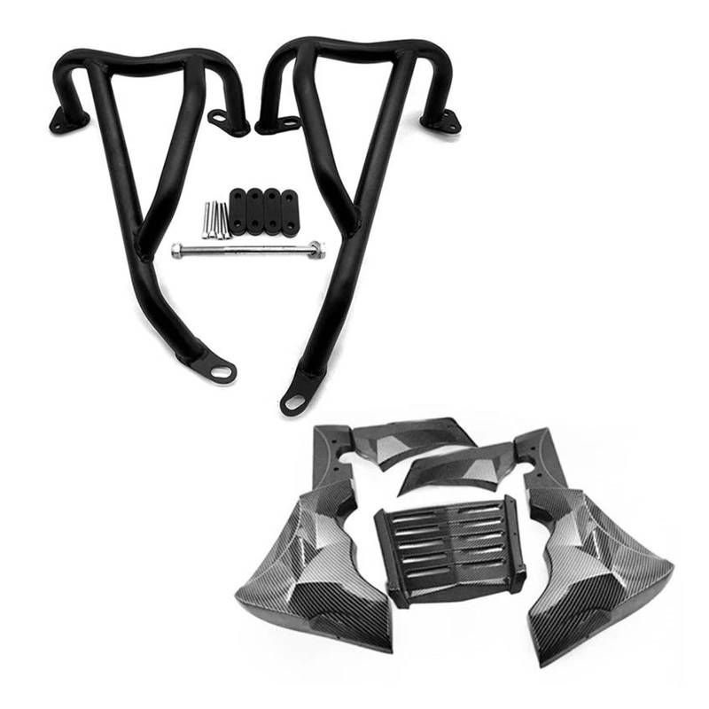 Freeway Sturzbügel Für CL500 CL300 CL 500 CL 300 2017-2024 Motorrad Crash Bars Rahmen Schutz Front Verkleidung Spoiler Unter Abdeckung Bauch Pan Panel Sturzbügel(Carbon-Black 500) von AWGNTQQ