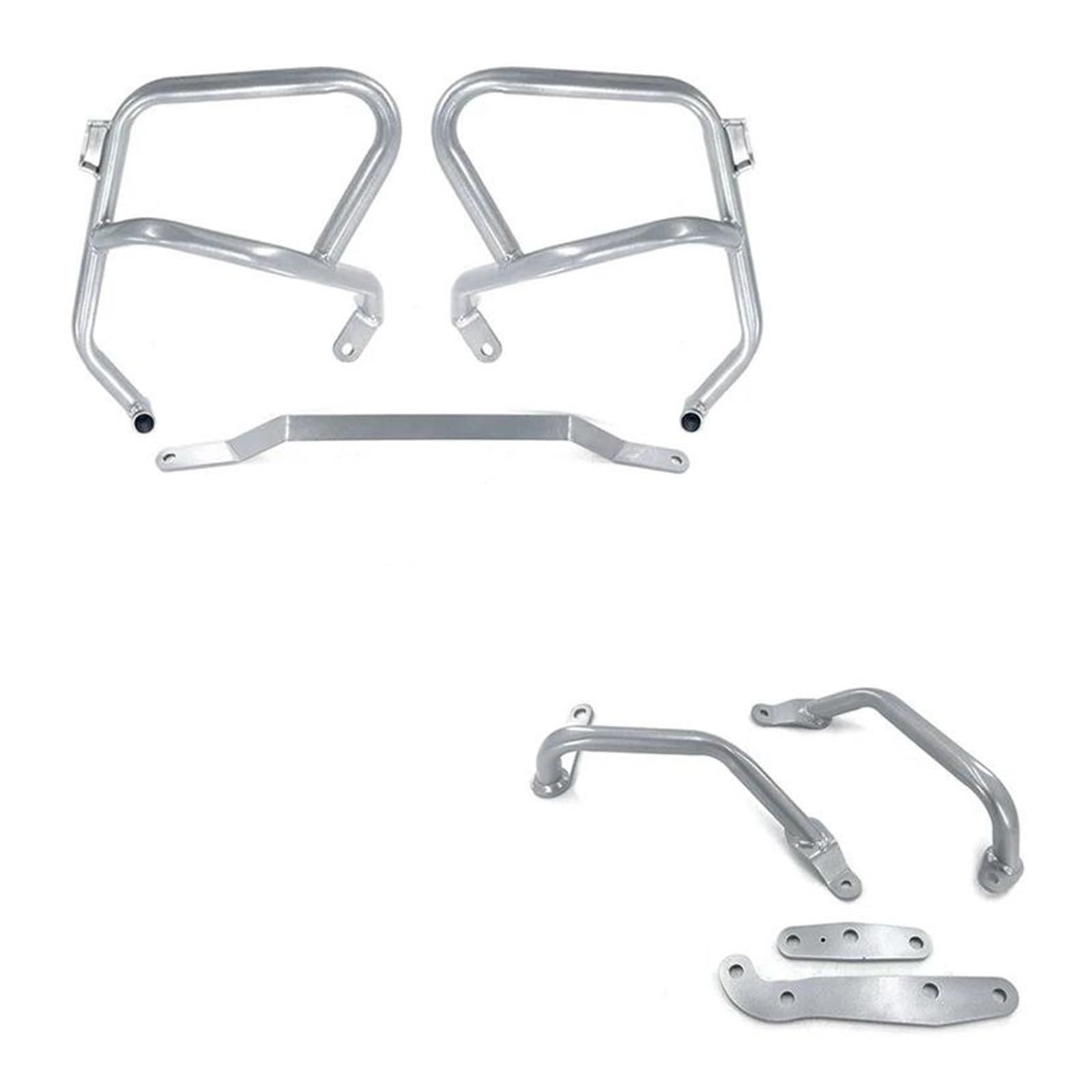 Freeway Sturzbügel Für Ducati Für Multistrada V4 V4S 2020 2021 2022 2023 2024 Motorrad Motor Stoßstange Schutz Crash Bar Motor Rahmen Protector Sturzbügel(Silver-1 Set) von AWGNTQQ