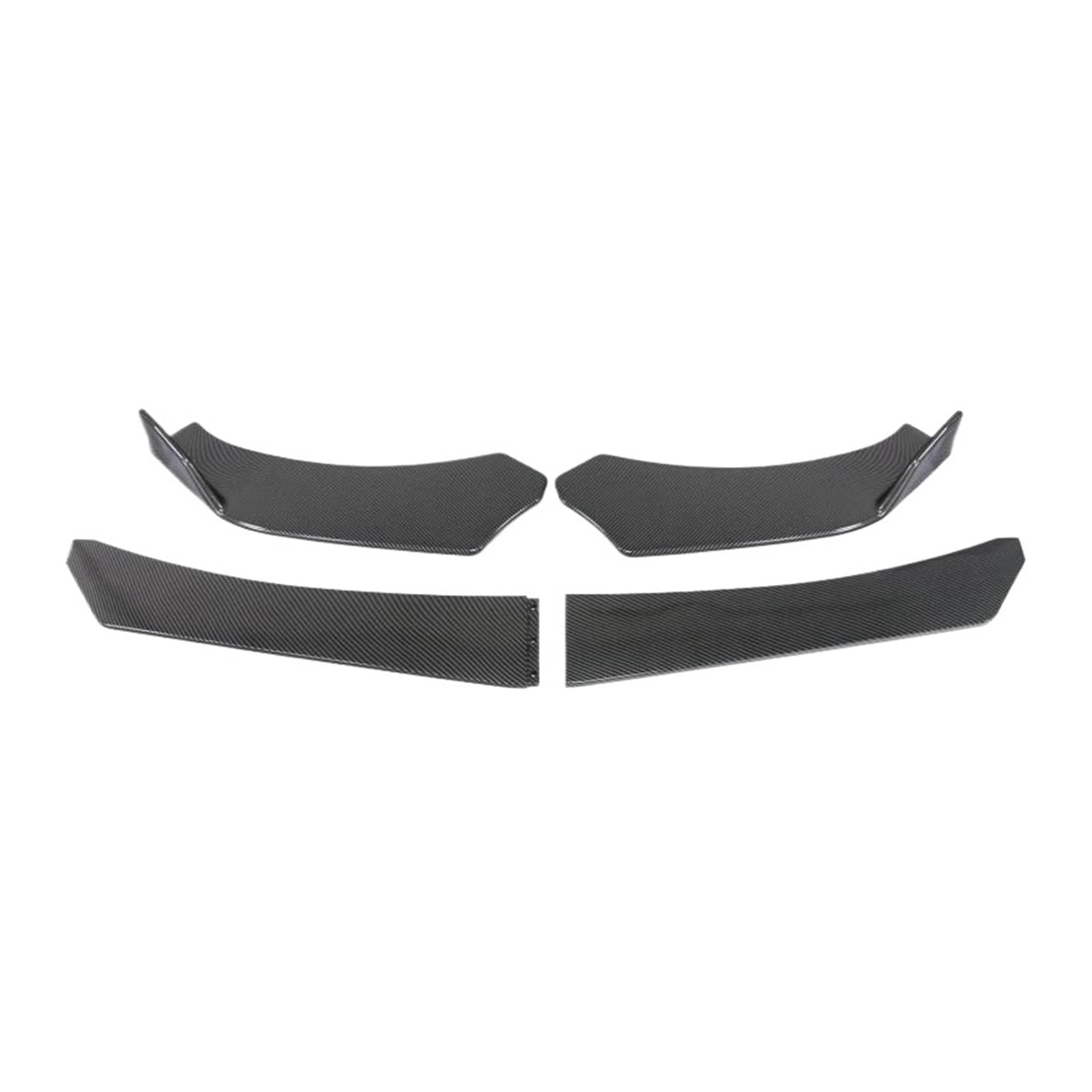 Frontstoßstange Lip 4/5 STÜCKE Universal Auto Vorderen Stoßfänger Lip Body Kit Spoiler Canard Splitter Diffusor Kohlefaser Für Benz Frontstoßstange Spoiler(4PC Carbon Fiber) von AWGNTQQ