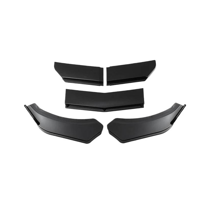 Frontstoßstange Lip 4/5 STÜCKE Universal Auto Vorderen Stoßfänger Lip Body Kit Spoiler Canard Splitter Diffusor Kohlefaser Für Benz Frontstoßstange Spoiler(5PC Bright Black.) von AWGNTQQ