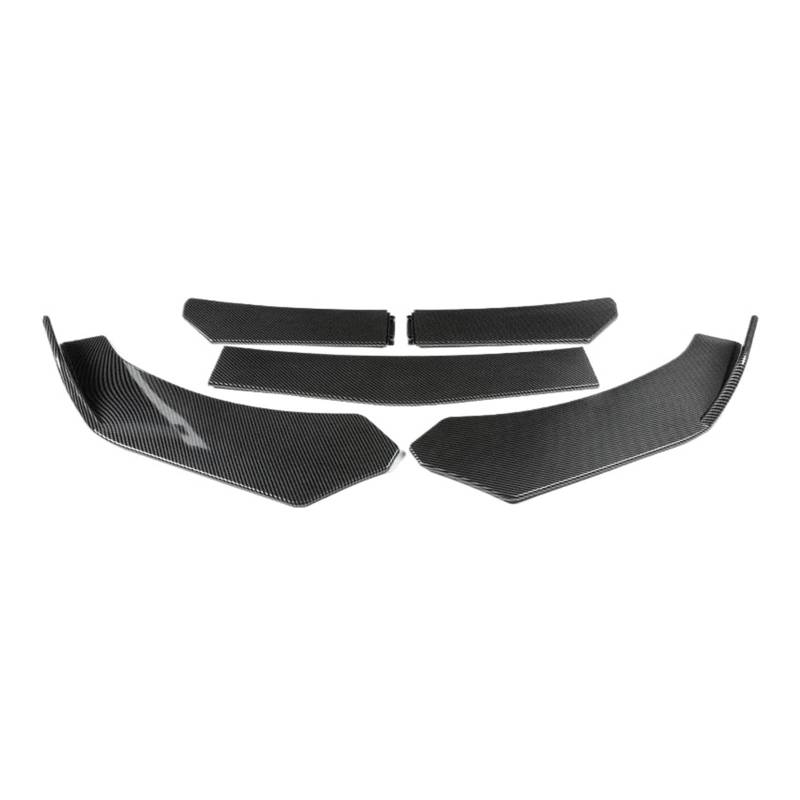 Frontstoßstange Lip 4/5 STÜCKE Universal Auto Vorderen Stoßfänger Lip Body Kit Spoiler Canard Splitter Diffusor Kohlefaser Für Benz Frontstoßstange Spoiler(5PC Carbon Fiber.) von AWGNTQQ