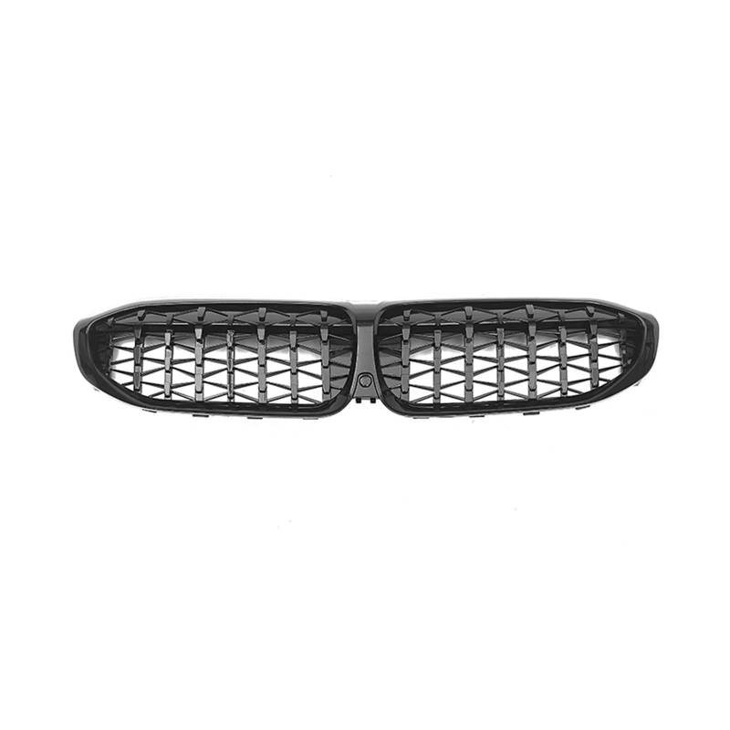 Frontstoßstange Lip Für 3 Serie G20 G21 G28 330i M340i 2019-2022 Obere Stoßstange Haube Mesh Racing Grill Grid Kit 51138072085 Vorne Niere Kühlergrill Frontstoßstange Spoiler(Glossy Black) von AWGNTQQ