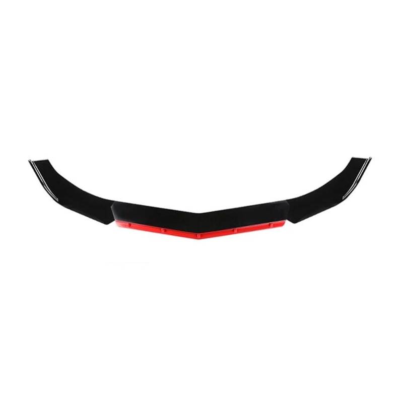 Frontstoßstange Lip Für Golf Für Mazda 4PC Universal Auto Vorderen Stoßfänger Fließheck Surround Außen Trim Spoiler Diffusor Lip Werkzeuge Frontstoßstange Spoiler(B Glossy Black and Red) von AWGNTQQ