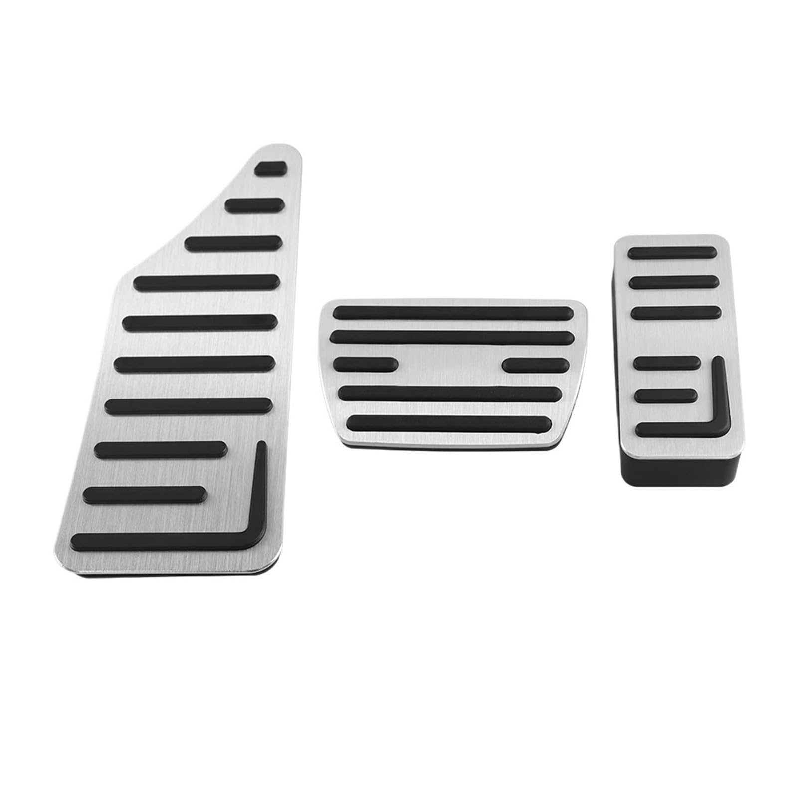 Fußpedal Bremspedal Für HR-V Für HRV HR V 2021 2022 2023 2024 Aluminiumlegierung Auto Fußstütze Pedal Gaspedal Bremspedalabdeckung rutschfeste Pads Zubehör Autopedal(3PCS Silver) von AWGNTQQ