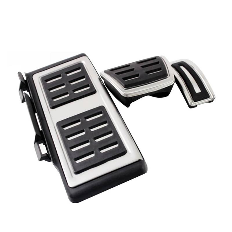 Fußpedal Bremspedal Für VW Für Golf 7 Für Polo 6R Für Tiguan Auto Kraftstoff Fuß Gaspedal Bremspedal Abdeckung Autopedal(Footrest at 3pcs) von AWGNTQQ