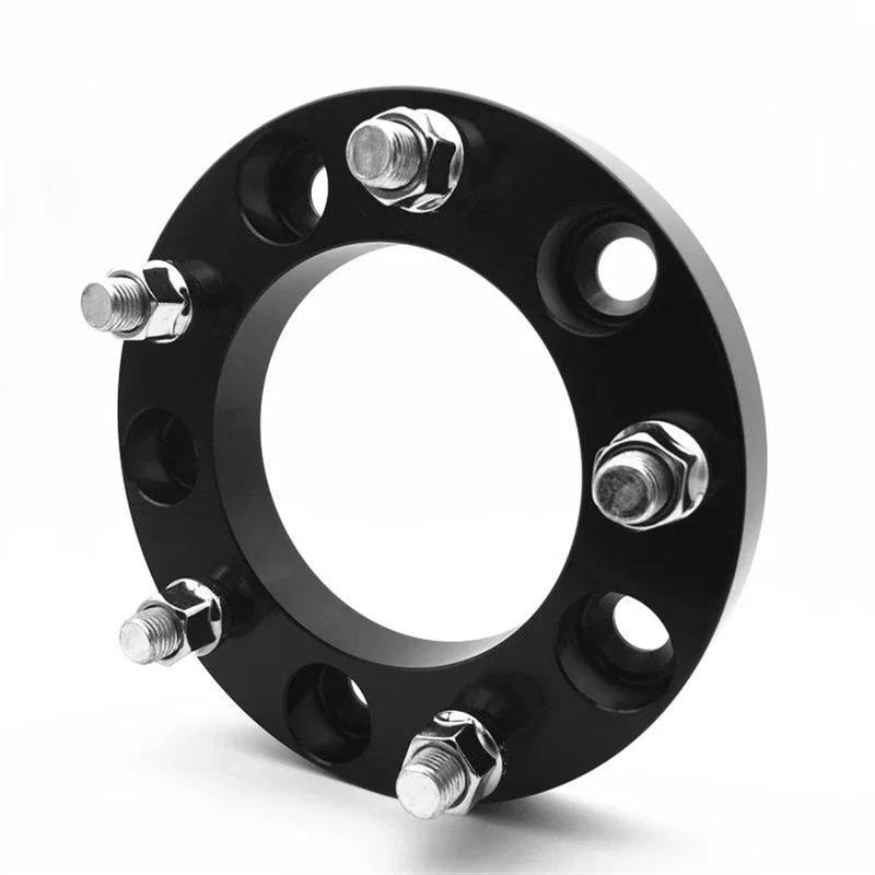 Geschmiedete Aluminium-Spurverbreiterungen 5x139,7 CB 108mm M12x1.25 Flanschadapter Für Suzuki Für Jimny Für Sorento Auto Zugehörigkeit 1 Stück Auto-Rad-Distanzscheiben(Athletic Black 30mm) von AWGNTQQ