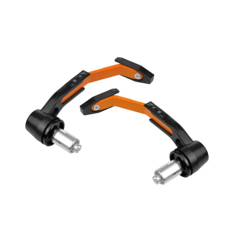 Handschutz Motorrad 22MM Motorrad Universal Handprotektoren Schutz Motocross Dirt Bike Handprotektoren Lenker Guards Aluminium Hand Bar Stehen Lenker Hand Guards(Orange) von AWGNTQQ