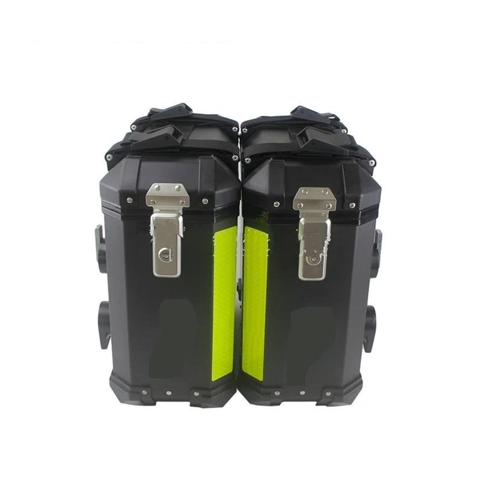 Leder & Satteltaschen Für R1200GS R 1200 GS F800 F 800 CRF1100 CRF 1100 Für Aprilia 36L * 2 Aluminium Seite Fall Universal Motorrad Pannier Fall Lagerung Motorrad Tasche(Schwarz) von AWGNTQQ