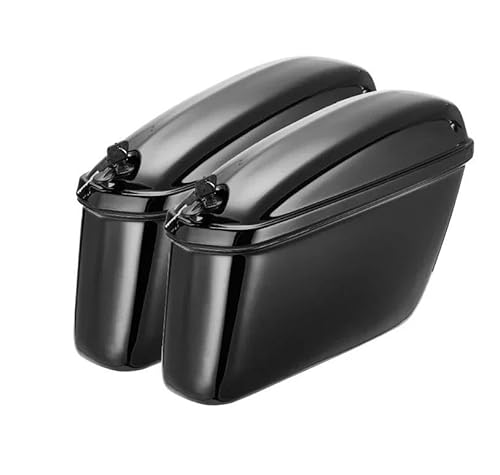 Leder & Satteltaschen Für Suzuki Boulevard C50 C 50 Für Kawasaki Für Vulcan 500 900 Für Virgo 1100 Für Dyna Für V-Rod Motorrad Harte Satteltaschen Motorrad Tasche(30L) von AWGNTQQ