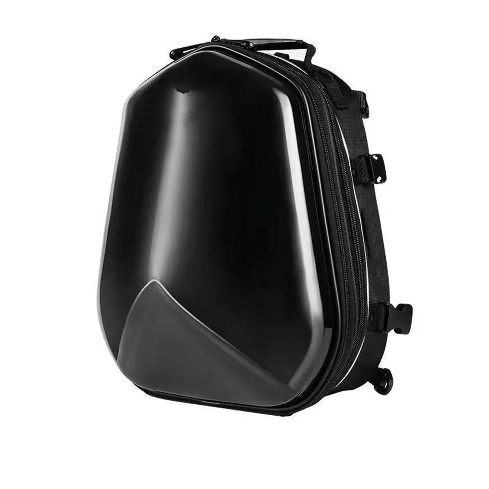 Leder & Satteltaschen Für Suzuki wasserdichte Motorrad-Hecktasche Sitz-Hecktasche Helmtasche Umhängetasche Große Kapazität Motorrad Tasche(Big Black) von AWGNTQQ