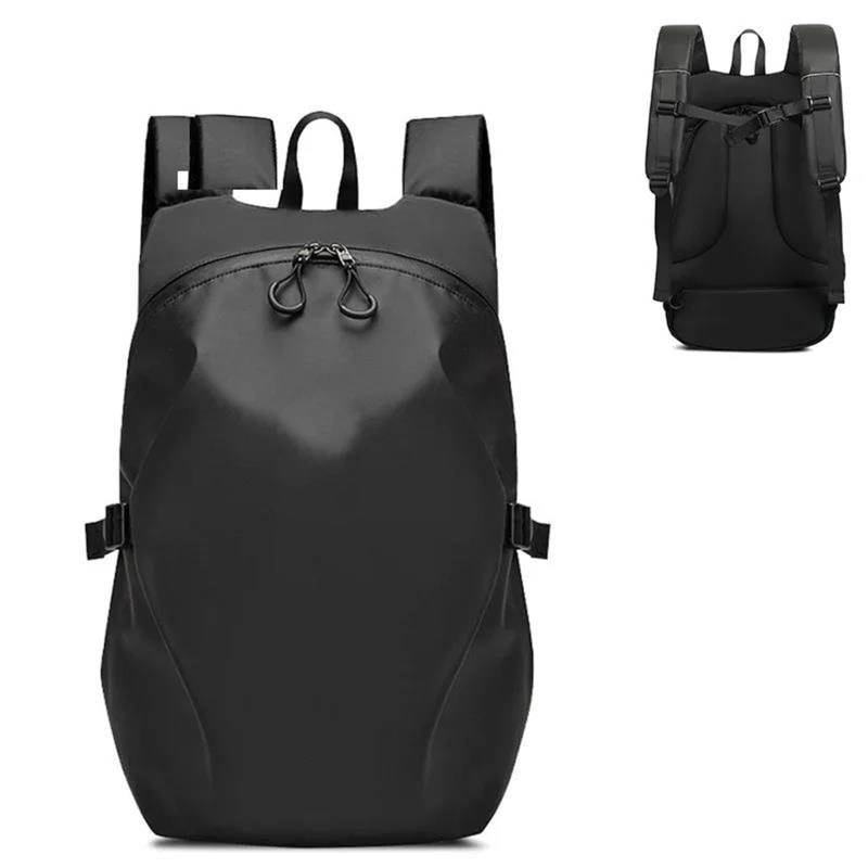 Leder & Satteltaschen Motorrad Fahrrad Große Kapazität Multifunktionale Motorrad Helm Tasche Wasserdicht Radfahren Rucksack Reflektierende Reisetasche Motorrad Tasche(B) von AWGNTQQ