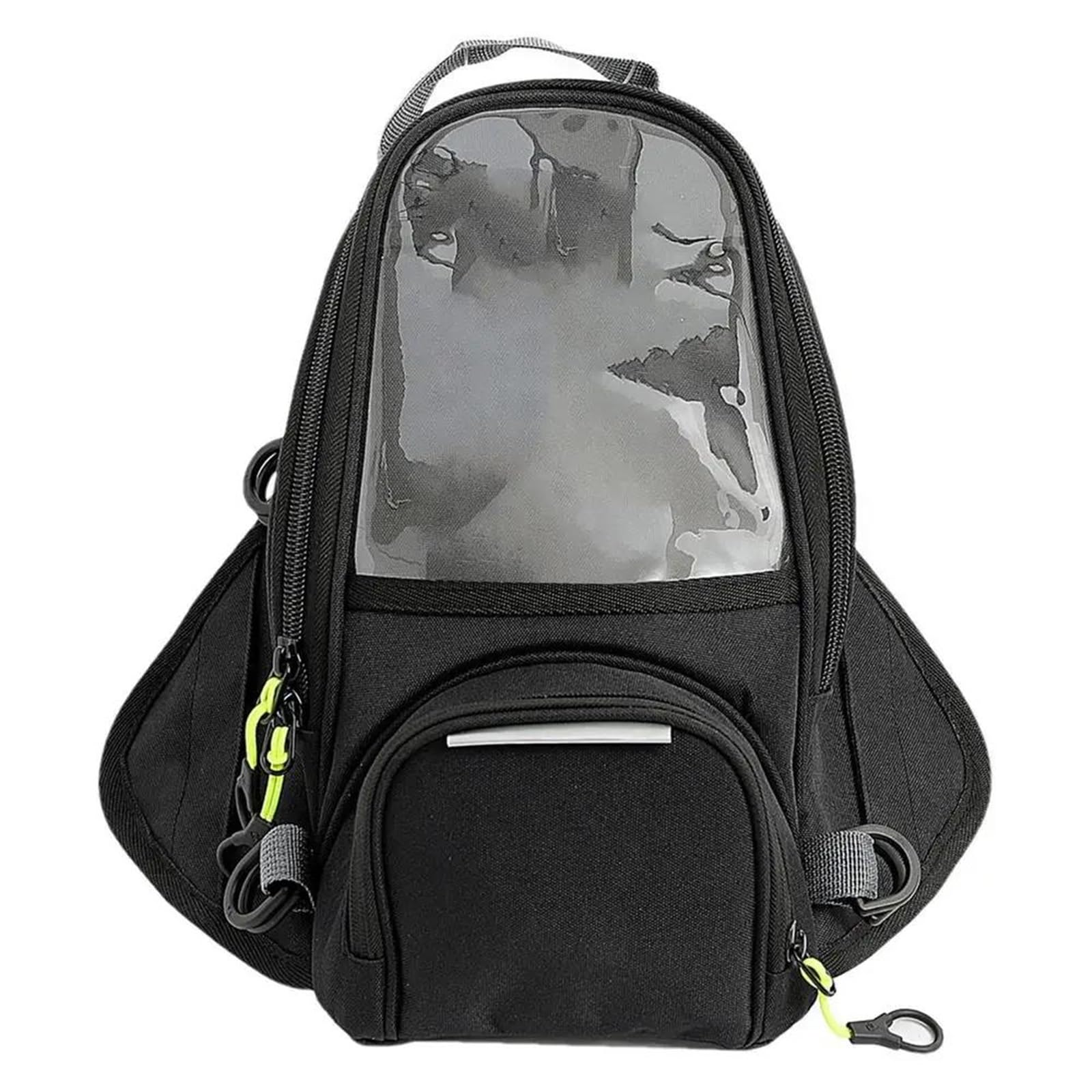 Leder & Satteltaschen Universal Motorrad Magnetische wasserdichte Tasche Kraftstoff Tank Tasche Navigation Kraftstoff Tank Rucksack Mit Transparent Handy Tasche Motorrad Tasche von AWGNTQQ