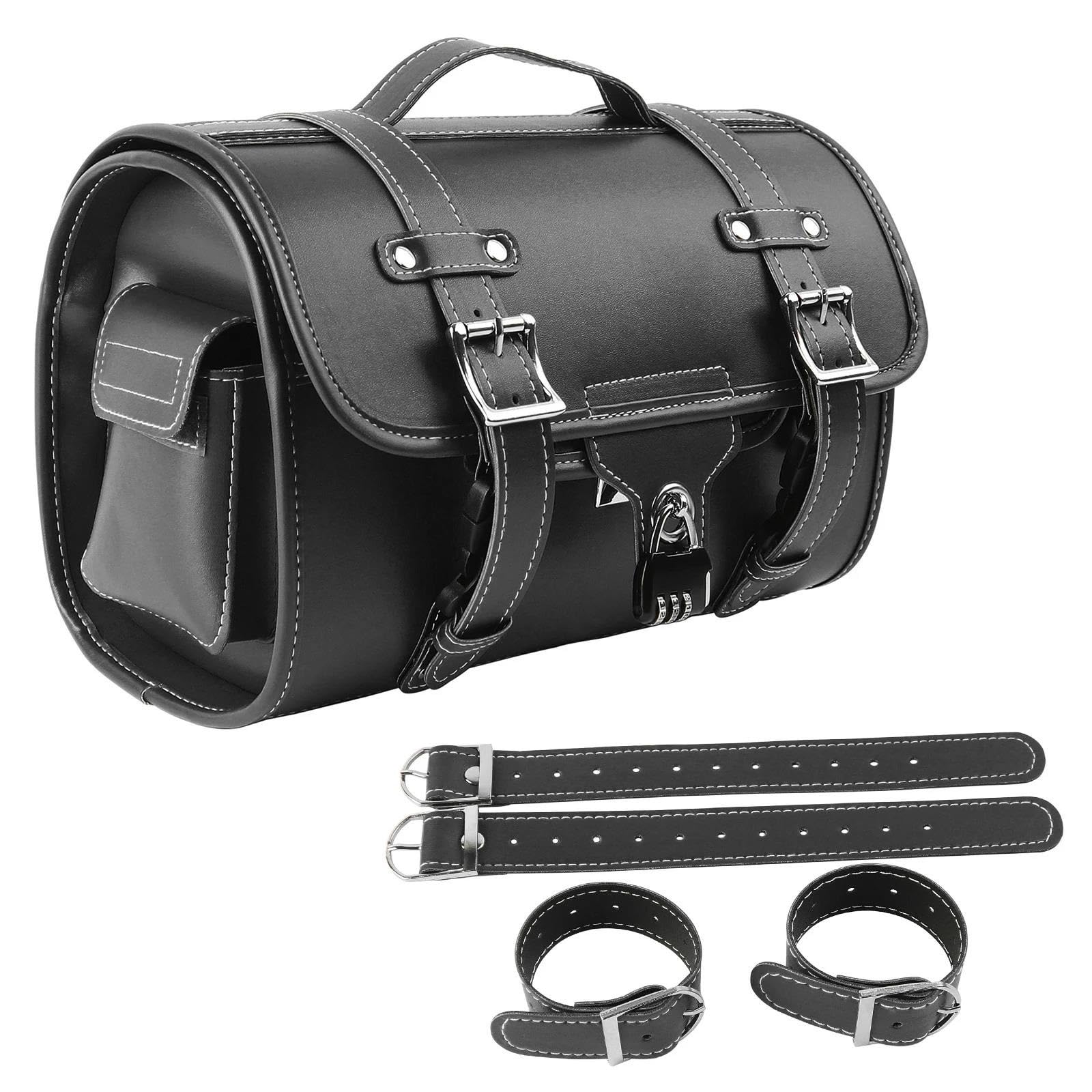 Leder & Satteltaschen Universal Motorräder Tasche Seite Werkzeug Tasche Hinten Reise Gepäck Sitz Tasche Für Tracer 7 MT-01 Für MT-03 Für MT-07 Für MT-09 Für MT-10 MT-25 Motorrad Tasche von AWGNTQQ