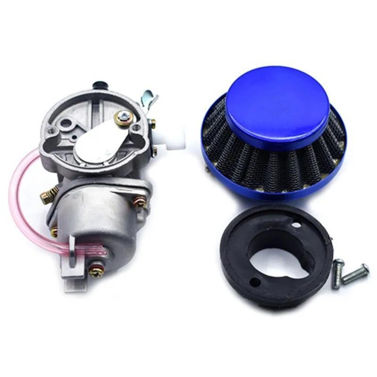 Motorrad Carburetor Für 47cc 49cc Für Mini Motor Dirt Pit Pocket Bike ATV Quad Go Kart Vergaser Mit 44mm Luftfilter Vergaser Motor(Blue-PPR) von AWGNTQQ