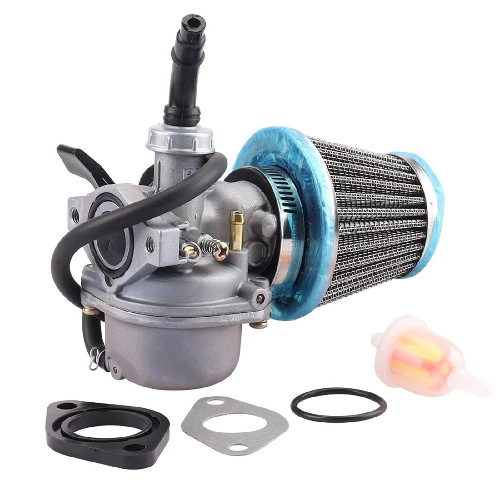 Motorrad Carburetor Für 50 70 90 110cc PZ19 ATV Quad 4 Wheeler Dirt Bike ATV Roller Moped Motorrad Vergaser Mit Luftfilter Vergaser Motor(PZ19 Kit) von AWGNTQQ