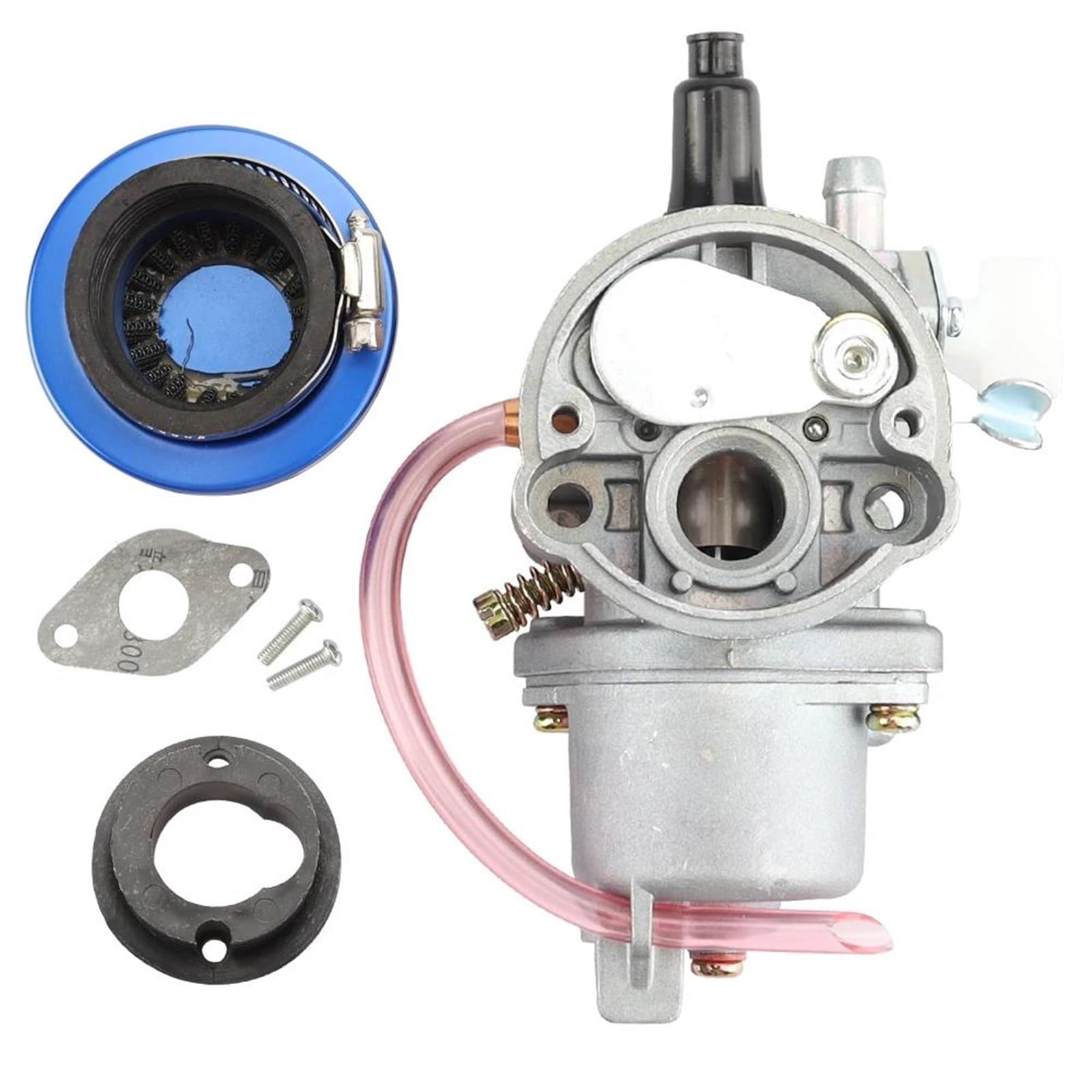 Motorrad Carburetor Für Mini Quad ATV Dirt Bike MiniMoto Go Kart Buggy Pocket Bike 2 Takt 47cc 49cc Motor Vergaser Vergaser Mit 44mm Luftfilter Vergaser Motor(Carburetor kit) von AWGNTQQ