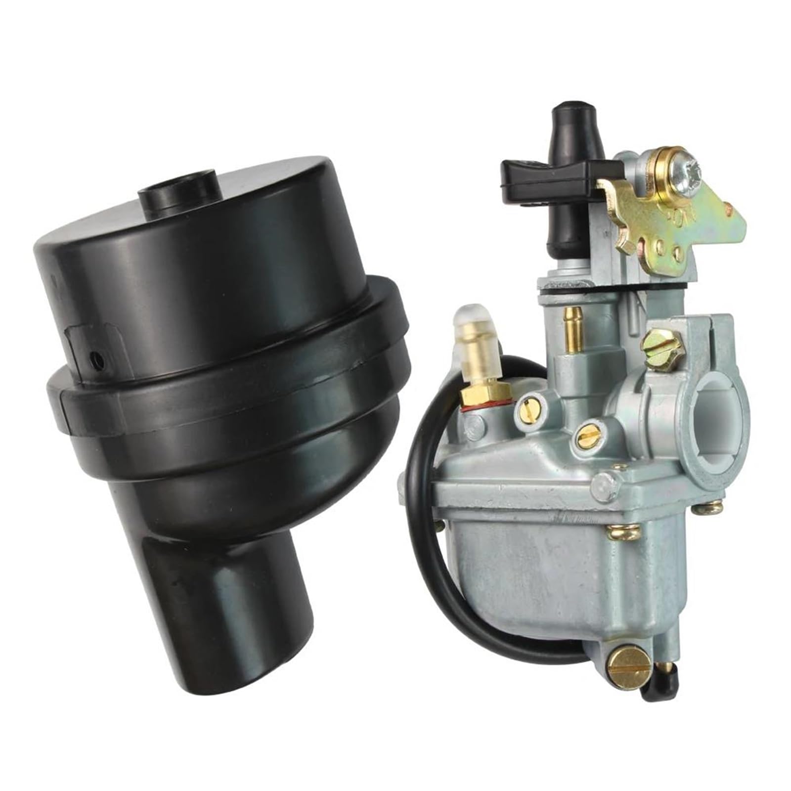 Motorrad Carburetor Für Suzuki für LT50 für ALT50 ALT 50 LT 50 für JR50 für LTA50 LT-A50 JR 50 1983-2005 Quadrunner Carburateur Moto Carburetor Vergaser Motor(LT50 with Air Filter) von AWGNTQQ