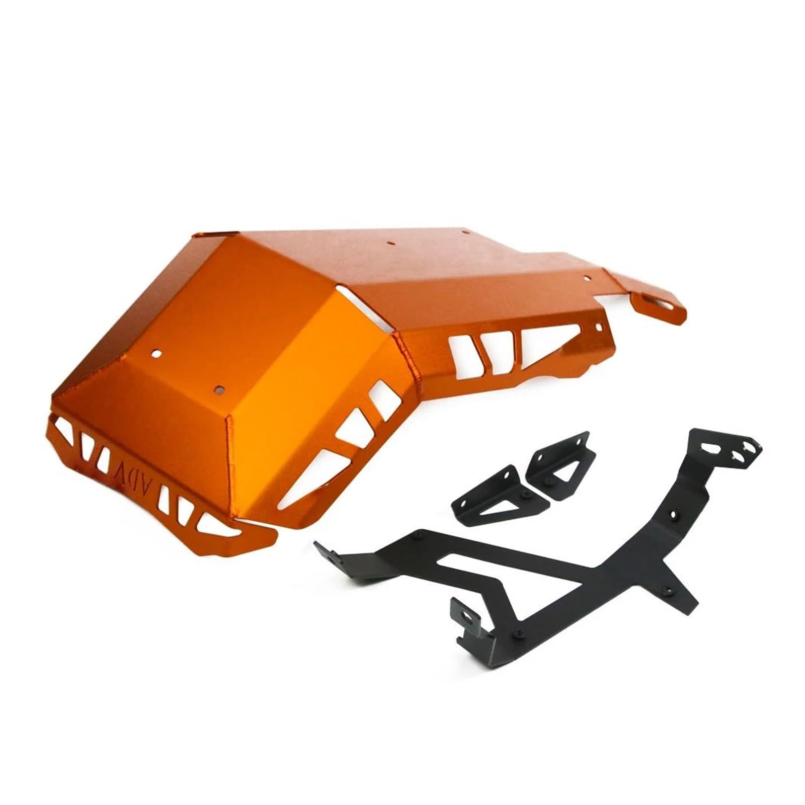 Motorrad Chassis Unterfahrschutz Für 1050 1090 1190 1290 Für ADV Abenteuer Motorrad Zubehör Motor Abdeckung Schutz Skid Platte Bash Rahmen Schutz Schutz Unterfahrschutz für Motorräder(Orange) von AWGNTQQ