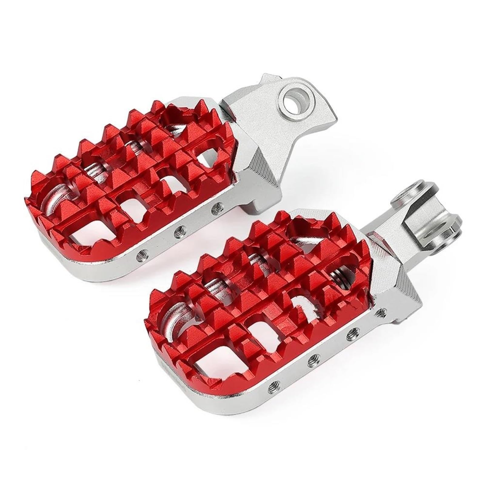 Motorrad Fußstützen Für KOVE 450 Für Rally Für Colove 450 Für Rally Vorne Fußrasten Fußrasten Pedal Motorrad Fahrer Fußrasten Fußrasten Pad Fußrasten Motorrad(Red Sliver) von AWGNTQQ