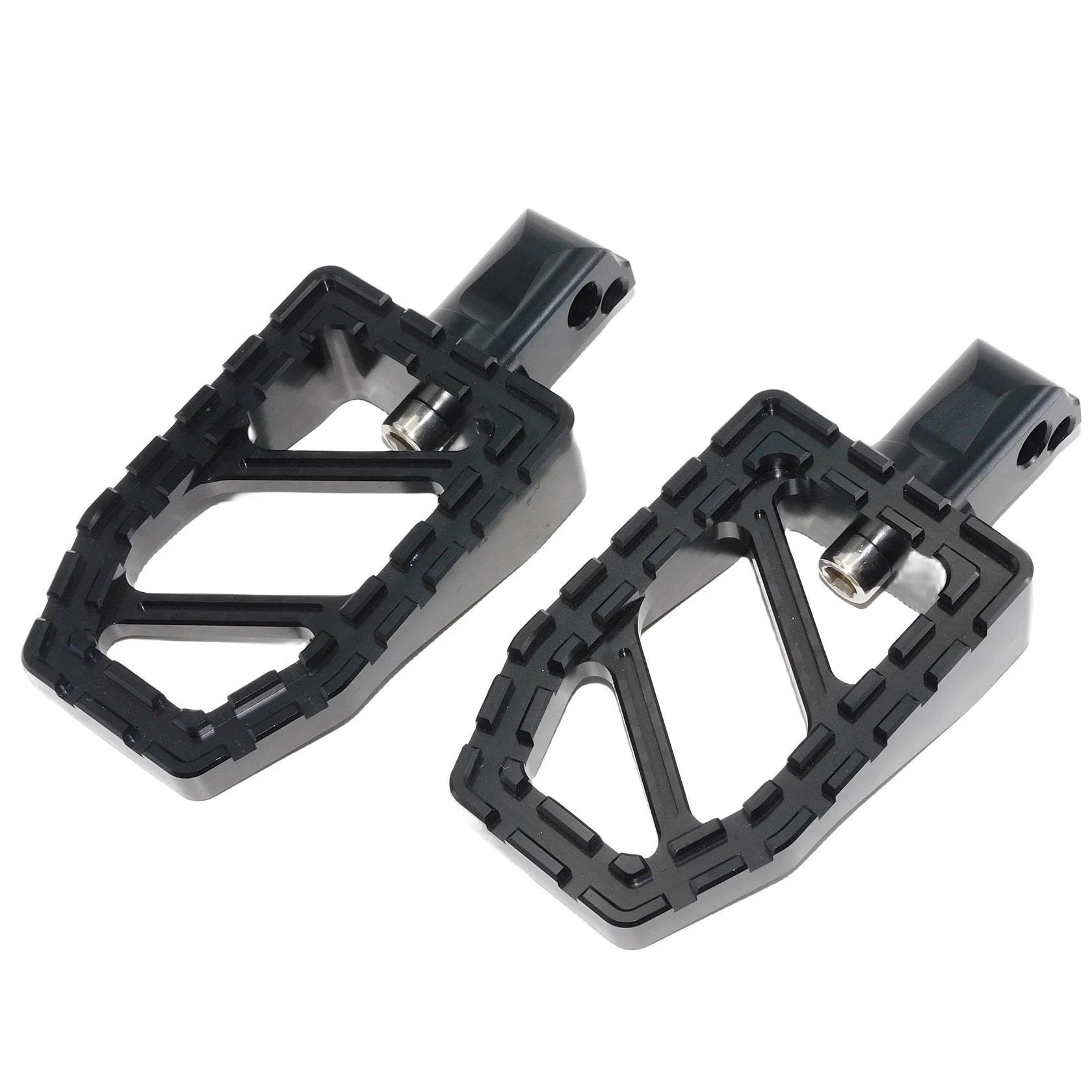 Motorrad Fußstützen Für Softail Slim Für Breakout Low Rider Für Standard Für Heritage Classic 18-Up Motorrad Hinten Schwarz/Chrom Fußstütze Pedal Fußrasten Fußrasten Motorrad(Black Footrest) von AWGNTQQ