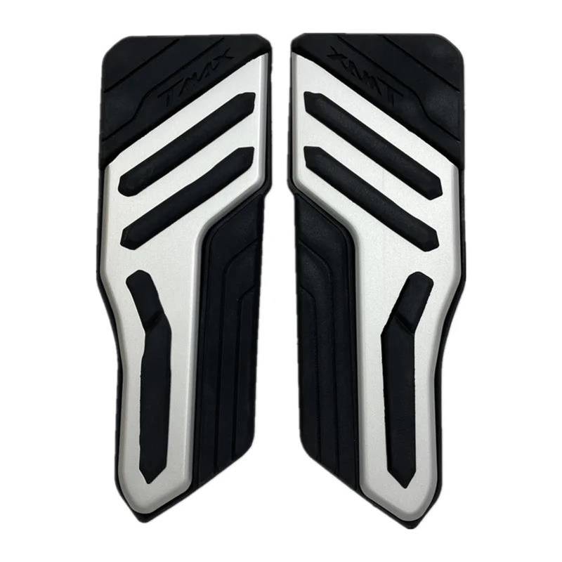 Motorrad Fußstützen Für TMAX Für T-max 560 Für T-MAX560 Für TMAX560 2022 Für T-MAX 560 Motorrad Fußpedale Pegs Pad Fußstützen Fußpolster Trittbrett Fußrasten Motorrad(Silber) von AWGNTQQ