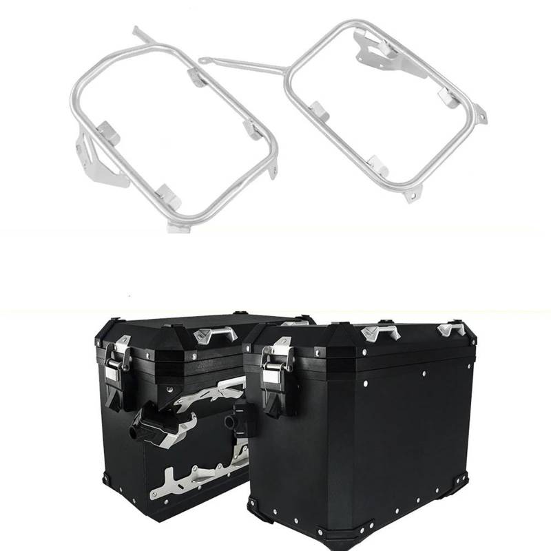 Motorrad Gepäckträger Für XADV 750 XADV750 2017-2020 Motorrad-Packtaschenkoffer Aluminium-Sattelträger Gepäckbox Edelstahlhalterung Motorradgepäckträger hinten(Panniers Bracket-BK) von AWGNTQQ