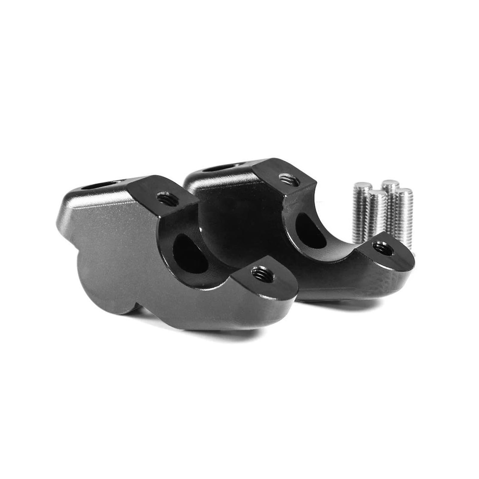 Motorrad Lenkererhöhung Für Aprilia Für Tuono660 Für V4 Für 900 Für Dorsoduro 2017-Motorrad Lenker Riser Clamp Adapter Lenkererhöhung(Schwarz) von AWGNTQQ