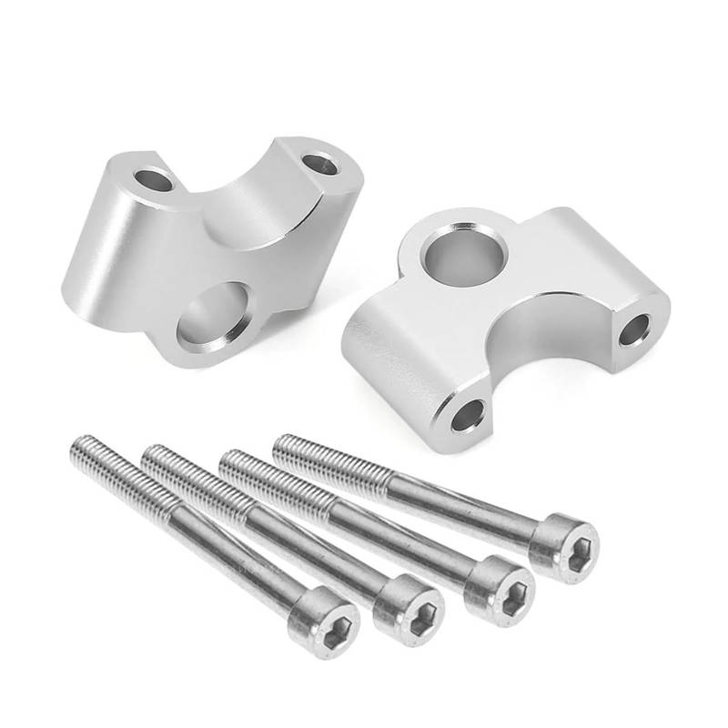 Motorrad Lenkererhöhung Für R1200GS Für R1250GS Für LC Für Abenteuer Für ADV Für S1000XR Motorrad Lenker Riser 32MM Verlängern Adapter Lenkererhöhung(Silber) von AWGNTQQ